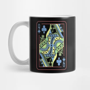 Queen of Clubs Night Mode Mug